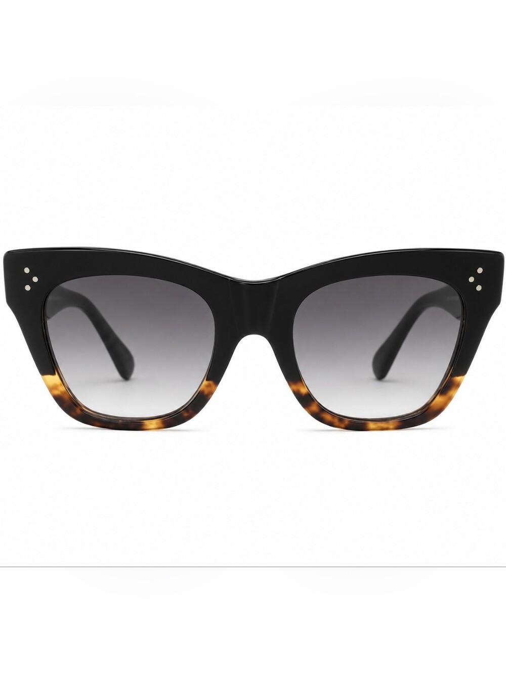 CELINE CL40004I Cat Eye Sunglasses Black Tortoise Gradient Lenses Italy Designer